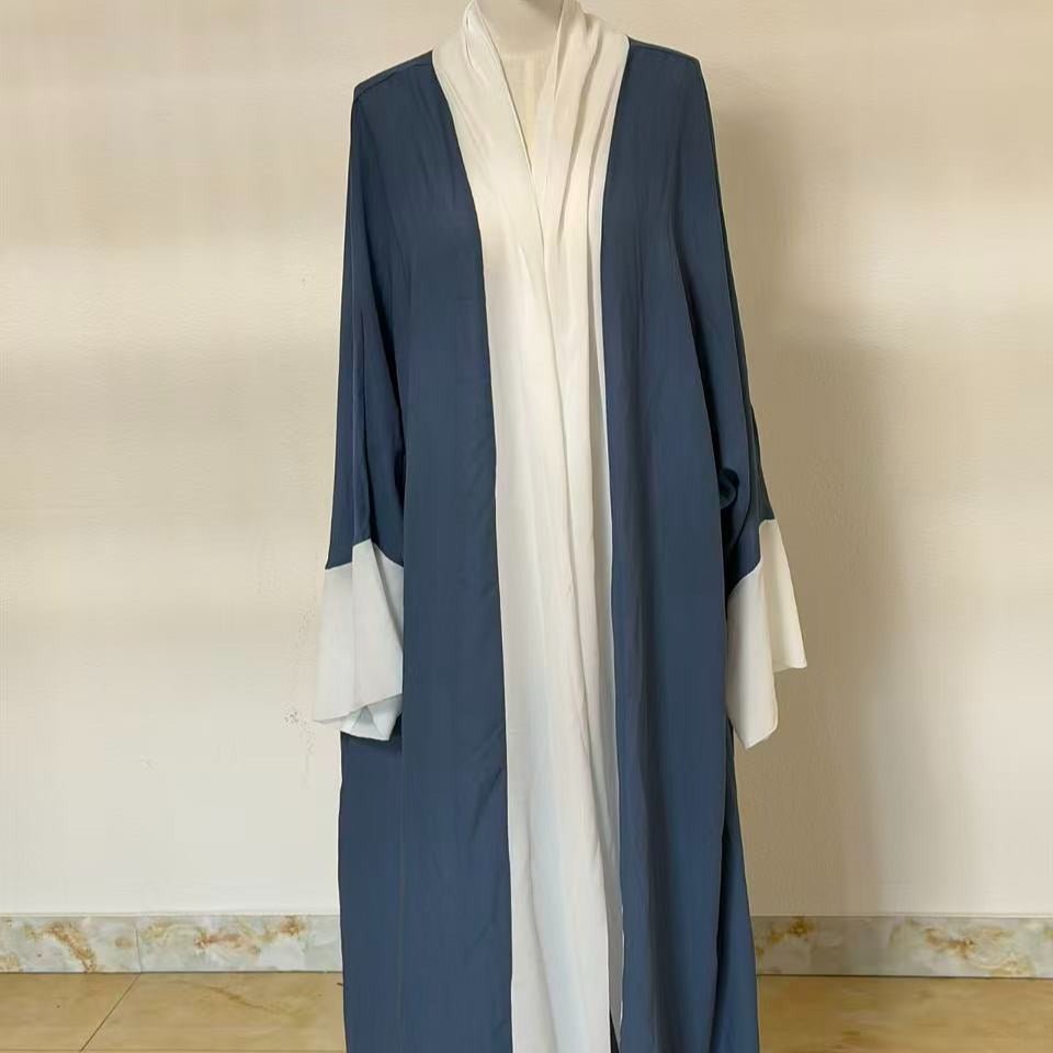 Archive Piece Two-Tone Chiffon Open Abaya - MP015 (Size M Only)