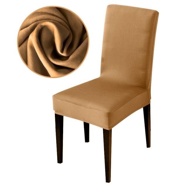 Armless Removable Washable Elastic Dinner Universal Spandex Solid Chair Slip Covers Set Colors For Choice Universal Size Chair Cover