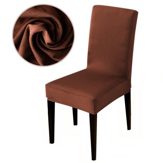 Armless Removable Washable Elastic Dinner Universal Spandex Solid Chair Slip Covers Set Colors For Choice Universal Size Chair Cover