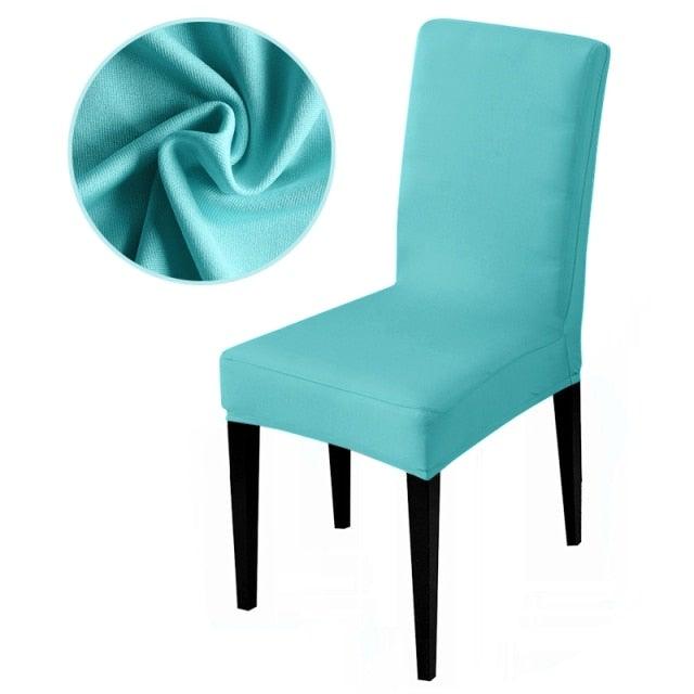 Armless Removable Washable Elastic Dinner Universal Spandex Solid Chair Slip Covers Set Colors For Choice Universal Size Chair Cover