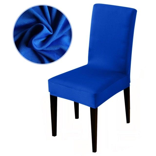 Armless Removable Washable Elastic Dinner Universal Spandex Solid Chair Slip Covers Set Colors For Choice Universal Size Chair Cover