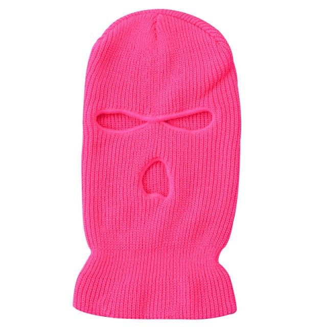 Army Tactical Mask 3 Hole Full Face Mask Ski Mask Winter Cap Balaclava Motorbike Motorcycle Helmet Full Helmet Neck Gaiter, Winter Balaclava Warm Knit Beanie for Outdoor Sports Outdoor Full Face Cover Thermal Ski Mask