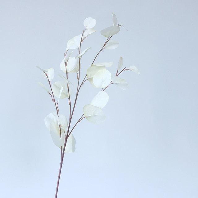 Artificial Eucalyptus Flower Plant Leaf Plastic Rod Long Branch Green Fake Plant Summer Autumn Home Bedroom Wall Decoration