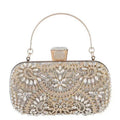 Artisan Crystal-Flower Evening Clutch Luxury Glitter Handbag for Couture & Galas (MAC274)