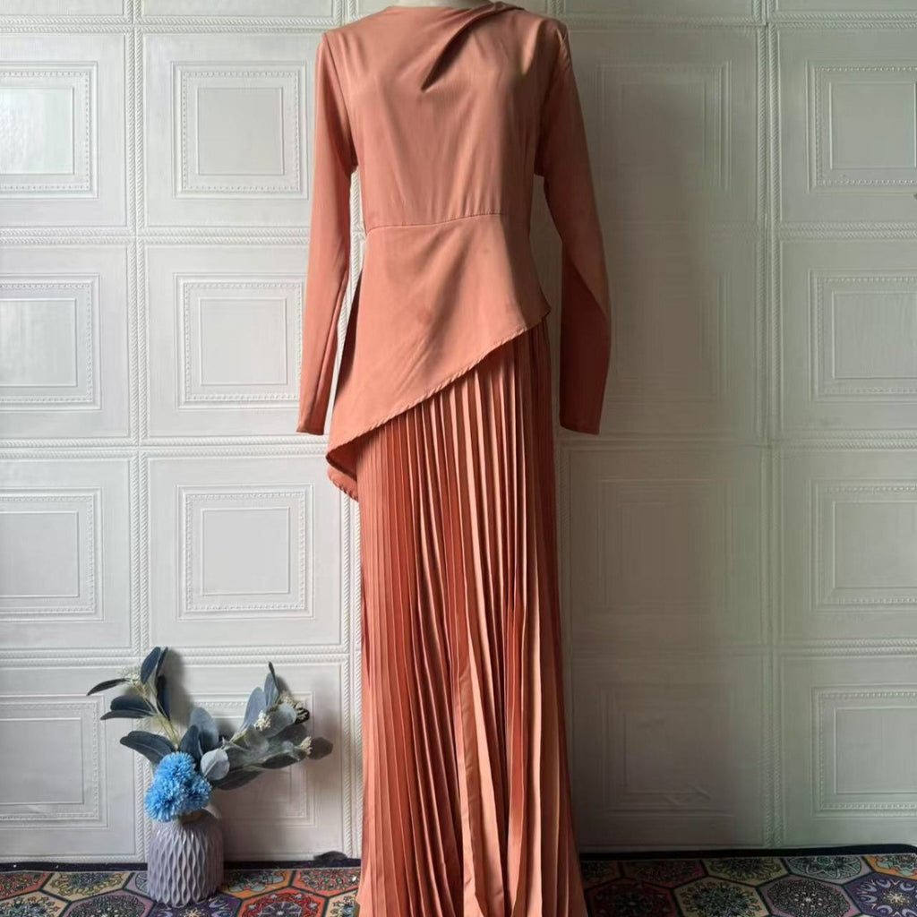 Asymmetric Peplum Dress(MS319)