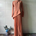 Asymmetric Peplum Dress(MS319)