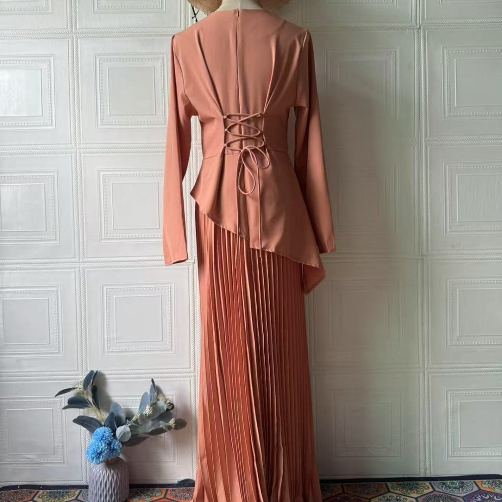 Asymmetric Peplum Dress(MS319)