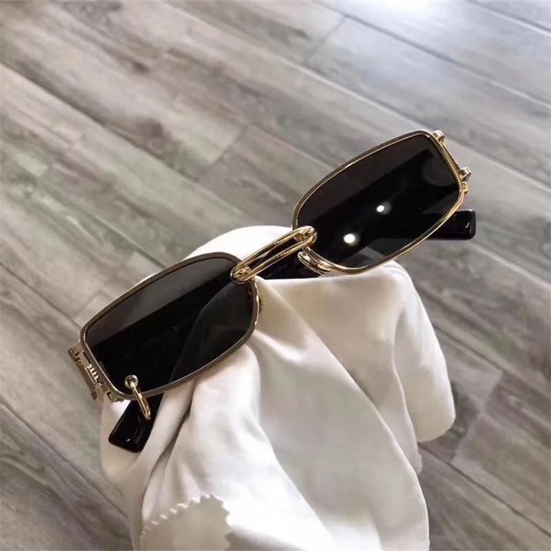 Attractive Sunglasses Square Shape Eyeglasses Metal Black Lenses For Men Women Sun Glasses for Outdoor Travel Driving Sunglasses
