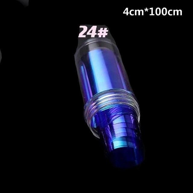 Aurora Nails Glass Foil Film Sticker Cellophane Paper Korean Nail Trend Design Ice Cube Manicure Accessories Heart Nail Art Stickers Glitter Decals Decoration Stickers Glitter Decals Love Nail Sequins Laser Heart Nail Supplies Sparkle Nail