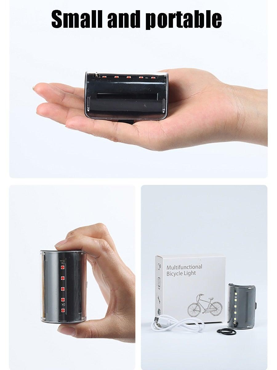 Auto-Sensing Bicycle Light Waterproof Bike Taillight LED USB Rechargable Safety Back Light Riding Warning Saddle Bike Rear Light Waterproof Bike Headlight Taillight LED Light Modes Bike Lights For Night Riding