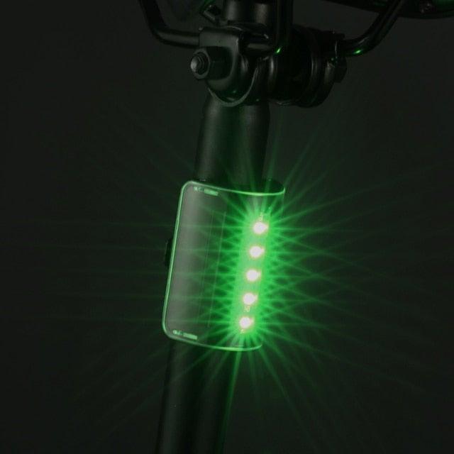Auto-Sensing Bicycle Light Waterproof Bike Taillight LED USB Rechargable Safety Back Light Riding Warning Saddle Bike Rear Light Waterproof Bike Headlight Taillight LED Light Modes Bike Lights For Night Riding