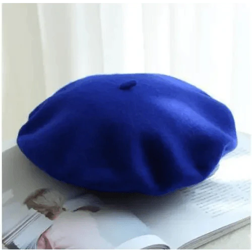 Autumn Winter Hat 100% Pure Wool For Winter  Women Painter Hat Vintage Girls For Casual Wear Female Warm Walking Cap Classic Wool Cool Beret for Men and Women