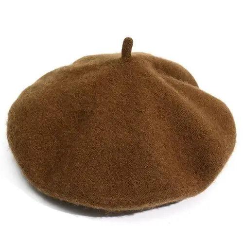 Autumn Winter Hat 100% Pure Wool For Winter  Women Painter Hat Vintage Girls For Casual Wear Female Warm Walking Cap Classic Wool Cool Beret for Men and Women