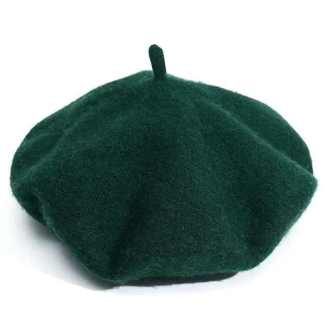 Autumn Winter Hat 100% Pure Wool For Winter  Women Painter Hat Vintage Girls For Casual Wear Female Warm Walking Cap Classic Wool Cool Beret for Men and Women
