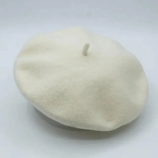 Autumn Winter Hat 100% Pure Wool For Winter  Women Painter Hat Vintage Girls For Casual Wear Female Warm Walking Cap Classic Wool Cool Beret for Men and Women