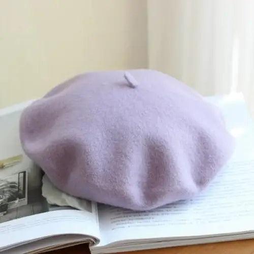 Autumn Winter Hat 100% Pure Wool For Winter  Women Painter Hat Vintage Girls For Casual Wear Female Warm Walking Cap Classic Wool Cool Beret for Men and Women