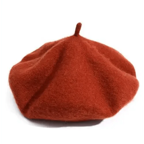 Autumn Winter Hat 100% Pure Wool For Winter  Women Painter Hat Vintage Girls For Casual Wear Female Warm Walking Cap Classic Wool Cool Beret for Men and Women