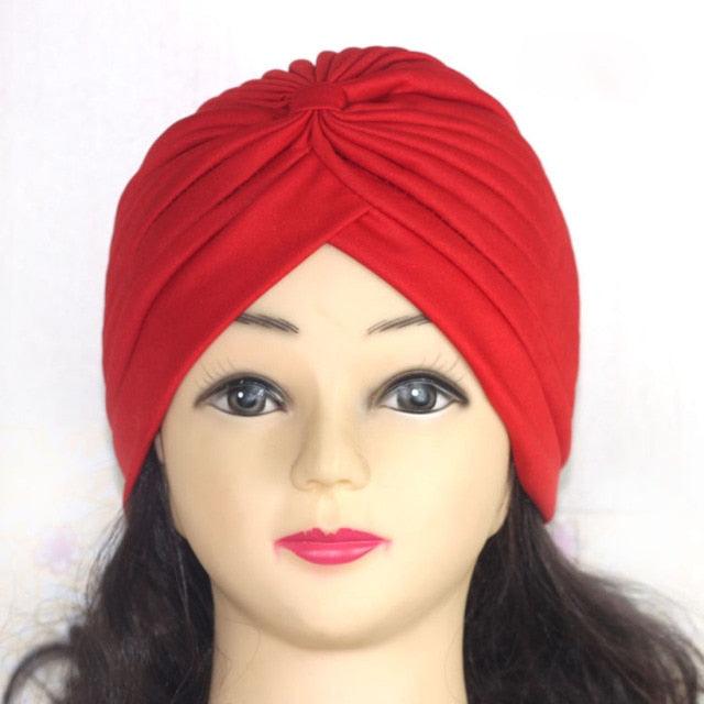 Autumn Winter Warm Headwear Soft Shine Silver Gold Lightweight Knot Twist Turban Headbands Cap Casual Streetwear Hats For Women