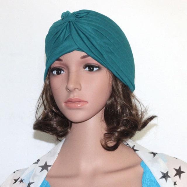 Autumn Winter Warm Headwear Soft Shine Silver Gold Lightweight Knot Twist Turban Headbands Cap Casual Streetwear Hats For Women