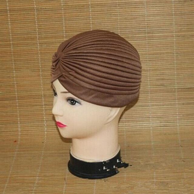 Autumn Winter Warm Headwear Soft Shine Silver Gold Lightweight Knot Twist Turban Headbands Cap Casual Streetwear Hats For Women