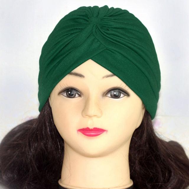 Autumn Winter Warm Headwear Soft Shine Silver Gold Lightweight Knot Twist Turban Headbands Cap Casual Streetwear Hats For Women