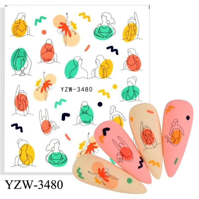 Avocado Fruit Transfer Nail Stickers Charms Winter Water Sticker For Nails Sliders Character Image Tattoo Decal Decoration Cute Summer Nail Art Stickers Summer Fruit Stickers on Nails Unicorn Banana Cherry Avocado Dog Strawberry Nail Art Decals