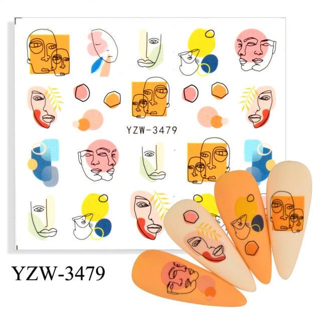 Avocado Fruit Transfer Nail Stickers Charms Winter Water Sticker For Nails Sliders Character Image Tattoo Decal Decoration Cute Summer Nail Art Stickers Summer Fruit Stickers on Nails Unicorn Banana Cherry Avocado Dog Strawberry Nail Art Decals