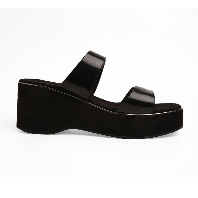 Serene - Black Wedges
