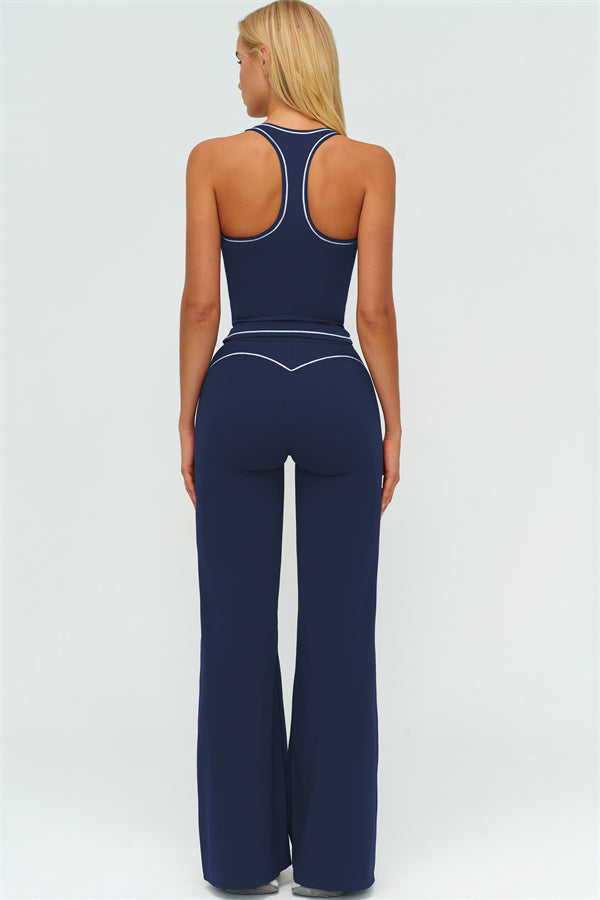 The Amara Crop Top Flared Leggings 2-Piece Set