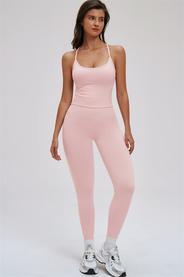 The Svelte Cross Back Tank Top Leggings 2-Piece Set