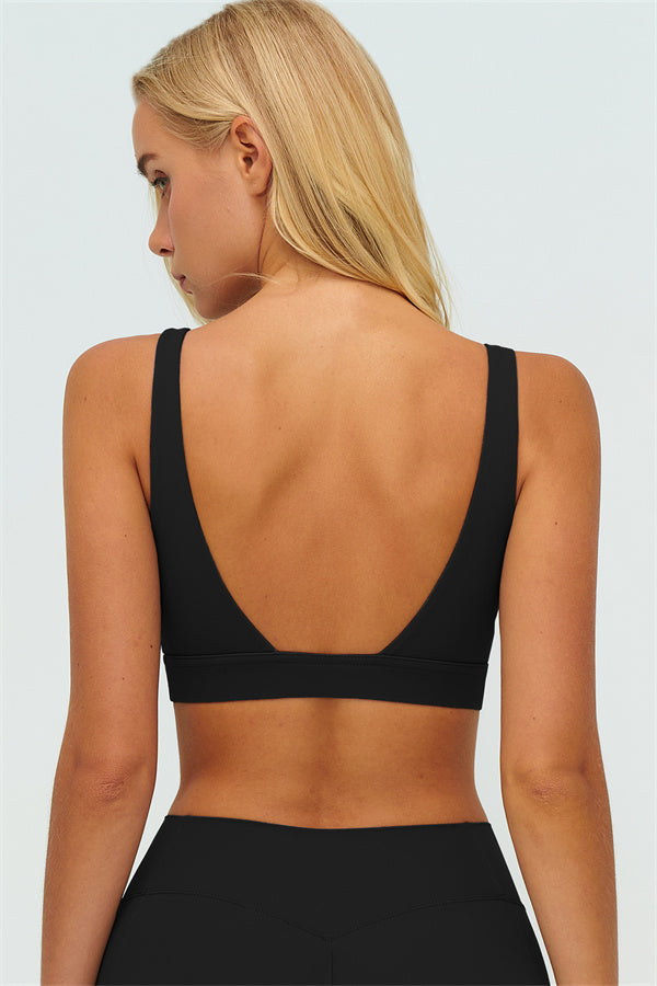 The Lushness V-Back Sports Bra Flared Leggings 2-Piece Set