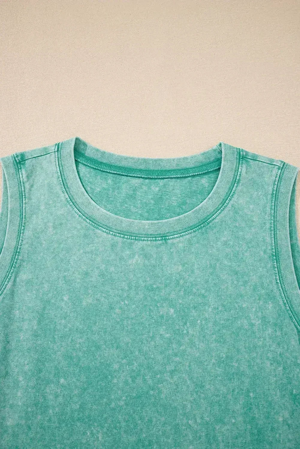 Beau Blue Mineral Wash Pocket Tank Mini Dress