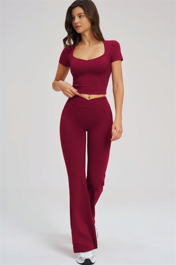 The Sizzle T-shirt Flared Leggings 2-Piece Set