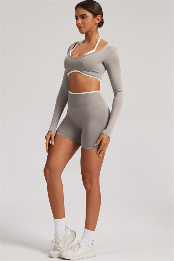 The Elevate New Long Sleeve Crop top