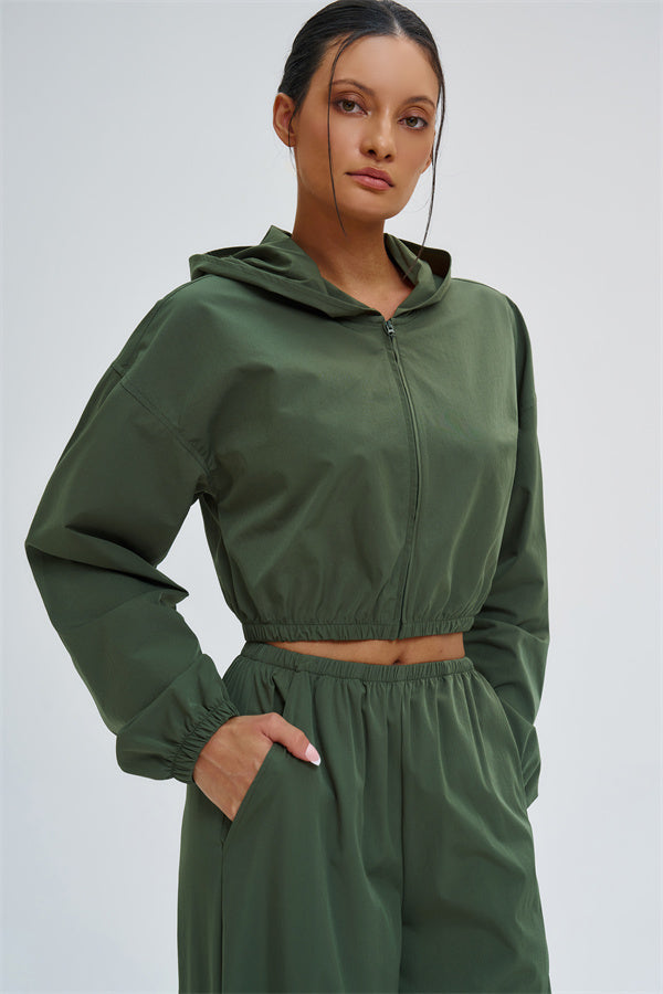 The Svelte UV protection Crop Hoodie