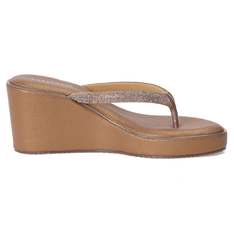 Ivanna – Brown Thong Wedges
