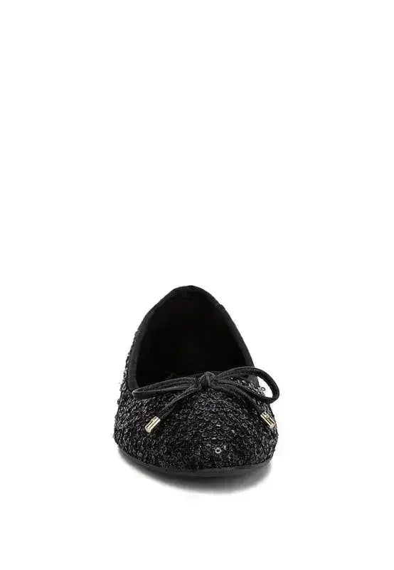 Sequin Ballet Flats - Glam Comfort Shoes | Femstylo