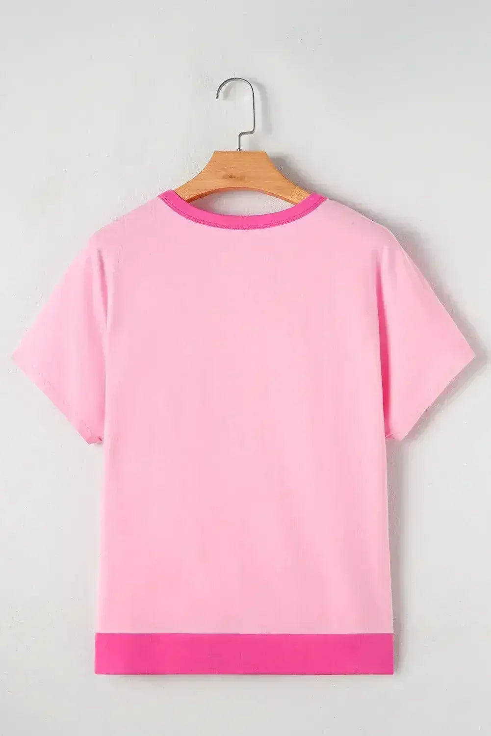 Mint Green Colorblock Half Buttons Henley T Shirt