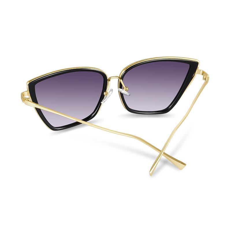 2021 New Cateye Sunglasses for Women In Vintage Metal Glasses Style For Women And Lady With  Mirror Retro  Glasses And UV400 Protection