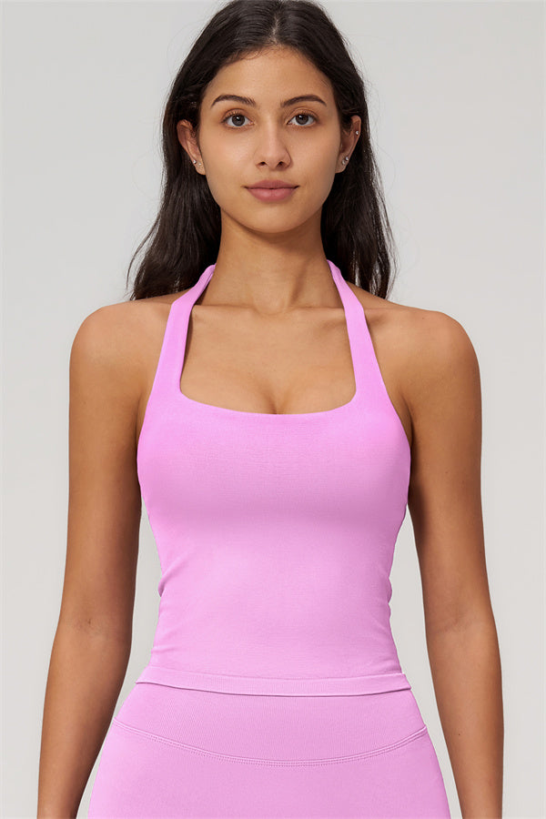 The Empower Halter Crop Top Shorts 2-Piece Set