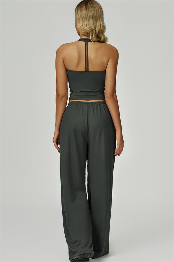 The Sprint Halter Tank Top Sweatpants 2-Piece Set