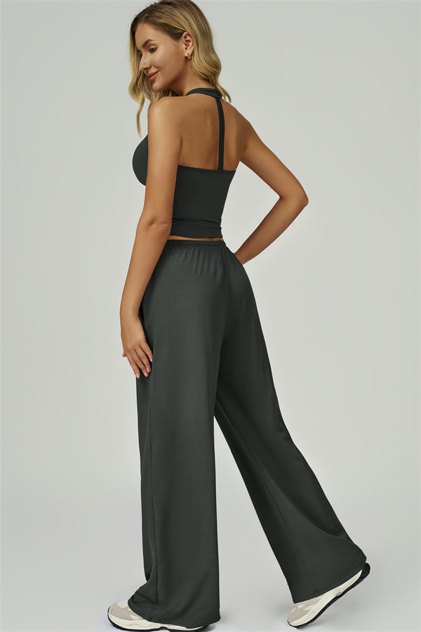 The Sprint Halter Tank Top Sweatpants 2-Piece Set