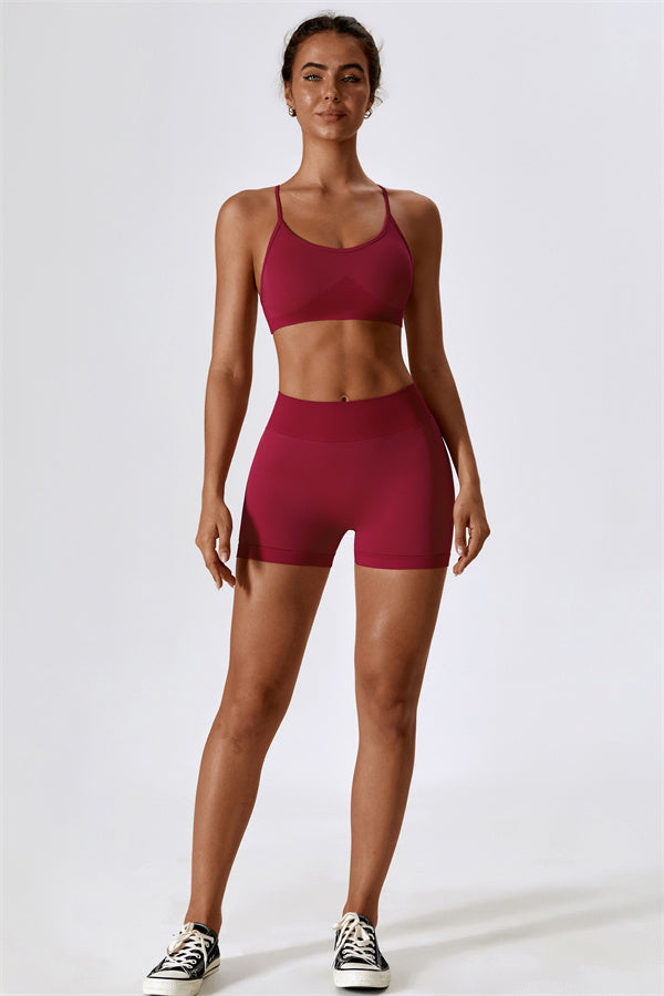 Nova Luxe Sports Bra Shorts 2-Piece Set