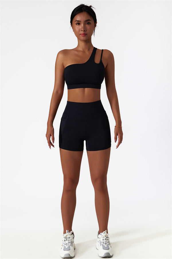 The Blissful Rose Sports Bra Shorts 2-Piece Set