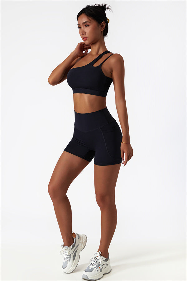 The Blissful Rose Sports Bra Shorts 2-Piece Set