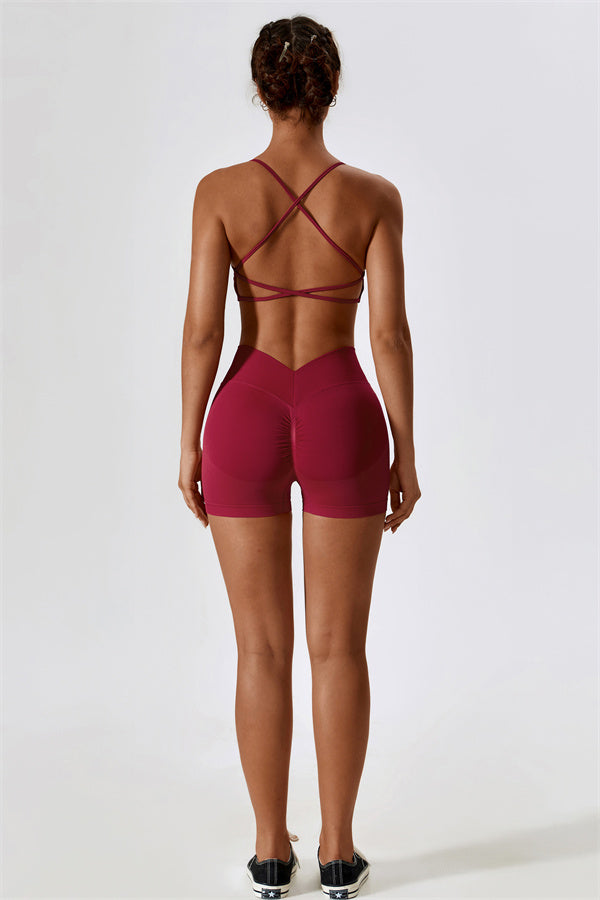 Nova Luxe Sports Bra Shorts 2-Piece Set