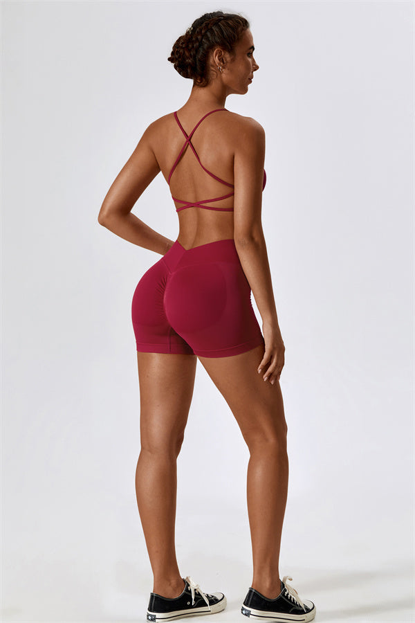 Nova Luxe Sports Bra Shorts 2-Piece Set