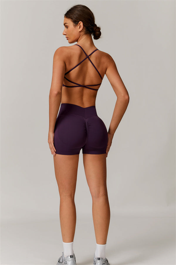 Nova Luxe Sports Bra Shorts 2-Piece Set