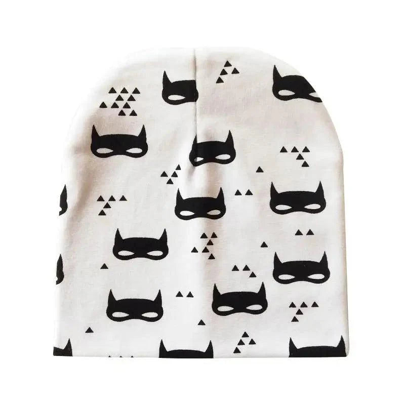 Baby Knit Cotton Cartoon Printed Baby Caps For Boys And Girls For Autumn And Winter Soft And Warm Cap