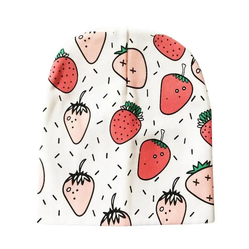 Baby Knit Cotton Cartoon Printed Baby Caps For Boys And Girls For Autumn And Winter Soft And Warm Cap